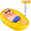 Termómetro flotante piscina acuario con cuerda