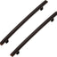 15 Tiradores Curvos Bronce Aceitado 7.5" para Gabinete