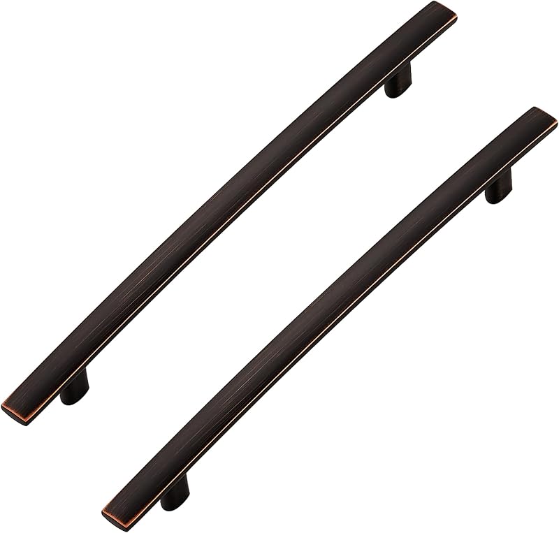 15 Tiradores Curvos Bronce Aceitado 7.5" para Gabinete