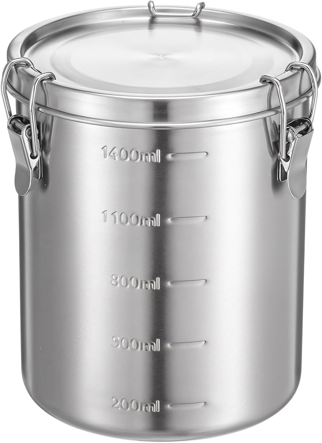 Recipiente café acero inox 56oz hermético con tapa sellada