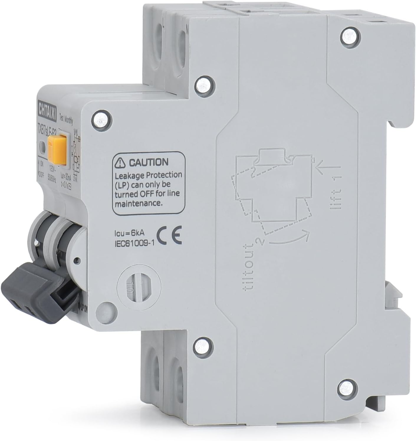 Disyuntor falla tierra 32A 30mA 120VAC termal-magnético C32