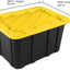 Contenedor 27gal apilable con tapa ajuste presión