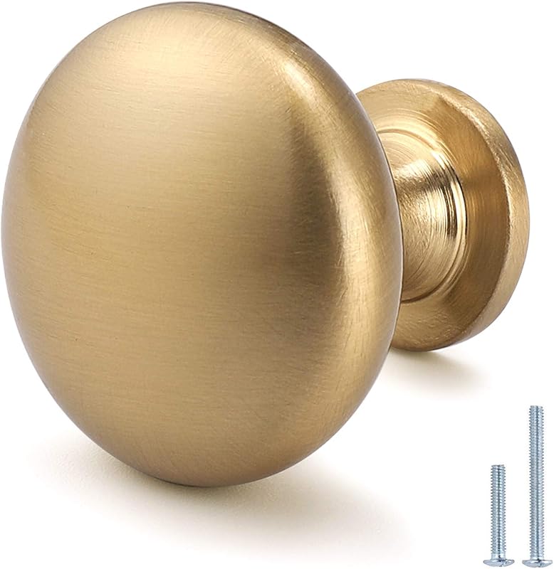 25 Pomas Doradas para Cajones Cocina Diámetro 1-1/5"