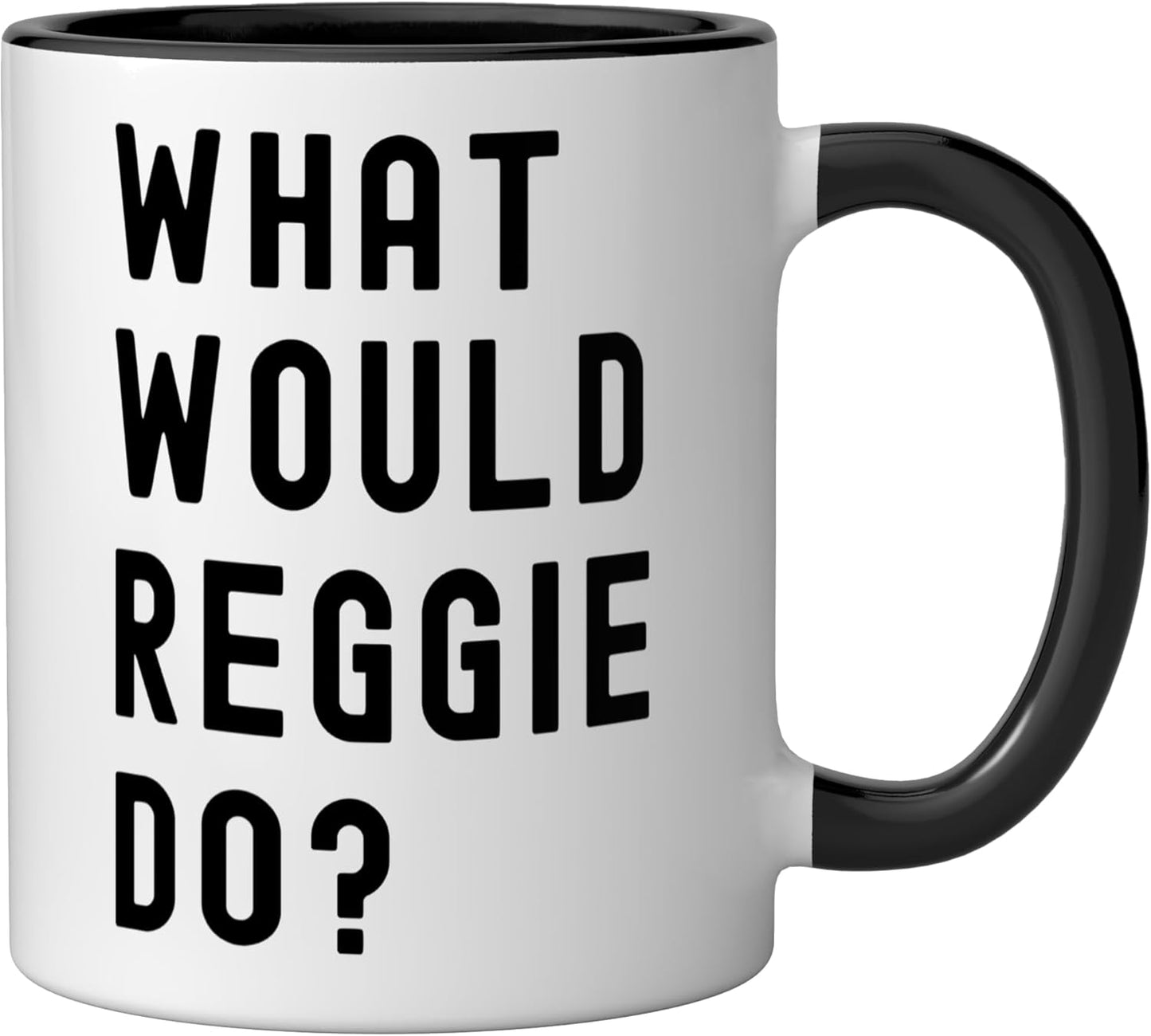 Taza Cerámica What Would Reggie Do Negro/Blanco