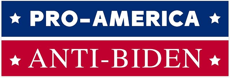Adhesivo parachoques político anti Biden Trump 2024