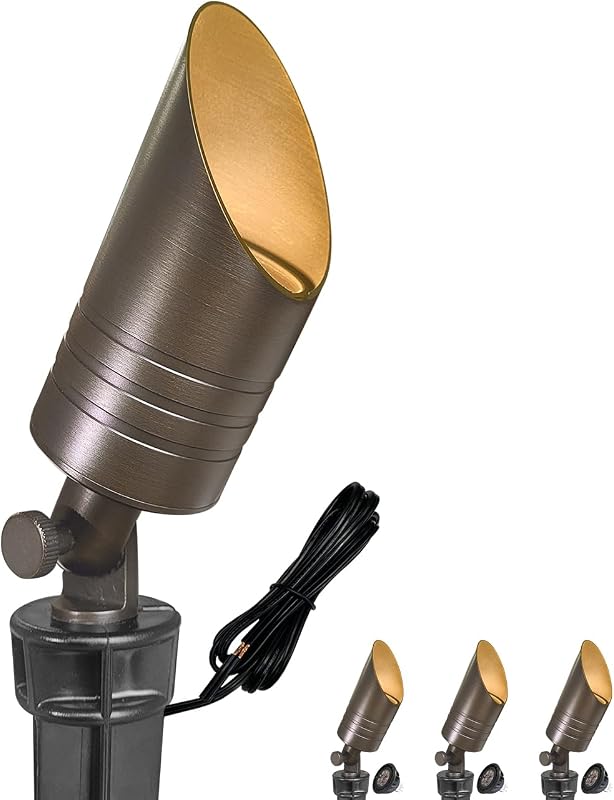 Luces acento paisaje 12V LED impermeable pack 4
