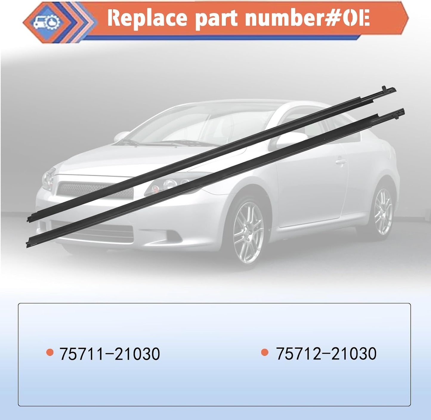 2 Pzas Burlete Puerta Scion tC 05-10 2.4L