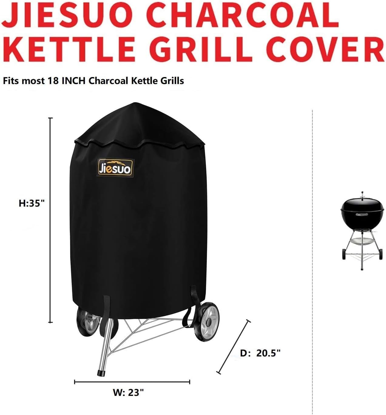 Cubierta parrilla Weber 18" resistente clima