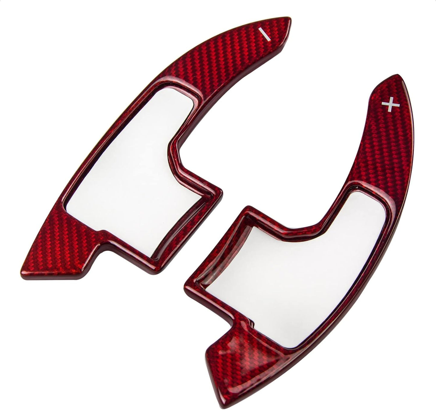 Extensión palanca cambios fibra carbono roja Ford Mustang