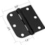 Bisagras puerta interior 3" negro mate set 18