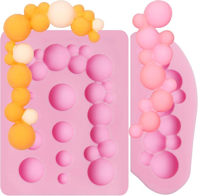 Molde fondant 3D 2uds silicona para decoración pasteles dulces
