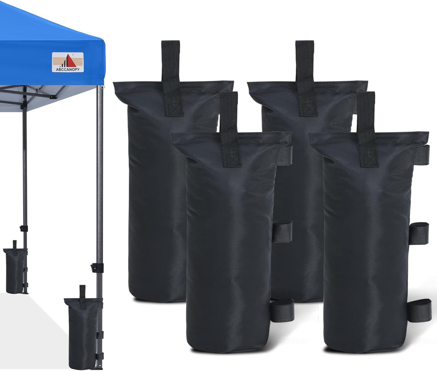 Bolsas arena carpa 150lb set 4 negro sin arena