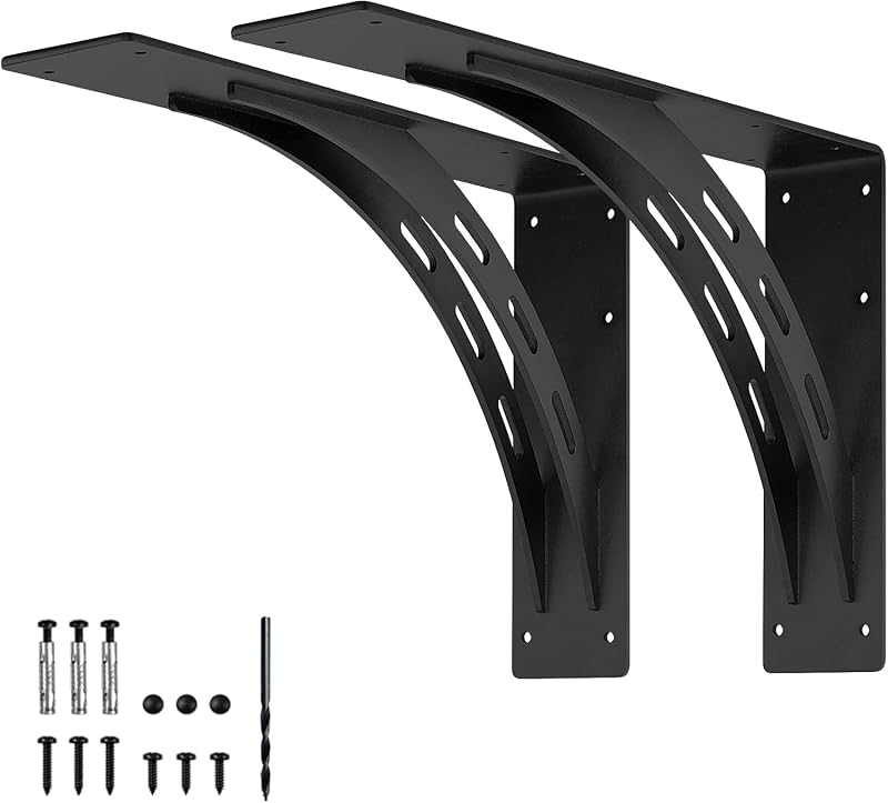 Soportes metal para repisa 24x15pulg carga 1100lb set 2