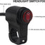 2 Interruptores Manillar Motocicleta 7/8" Rojo 12V Aluminio