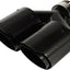 Punta escape fibra carbono doble 2.5x4pulg