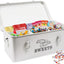 Caja metal 4 compartimentos cerradura seguridad