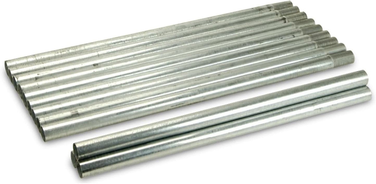 Kit patas acero recubierto trípode 225lb 3 pzas 4 secciones