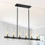 Candelabro colgante 6 luces ajustable metal moderno