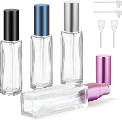 Botella spray perfume recargable viaje 4 pzas