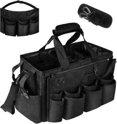Bolsa limpieza con divisor extraíble organiz. delantal negro