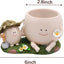 Maceta Resina Cara Sonriente para Plantas Interior Exterior