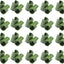 50 Clips Conector Plástico para Estacas Jardinería Verde 0.787pulg