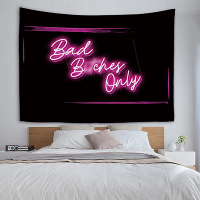 Tapiz decorativo con luz neón para dormitorio 51x60pulg
