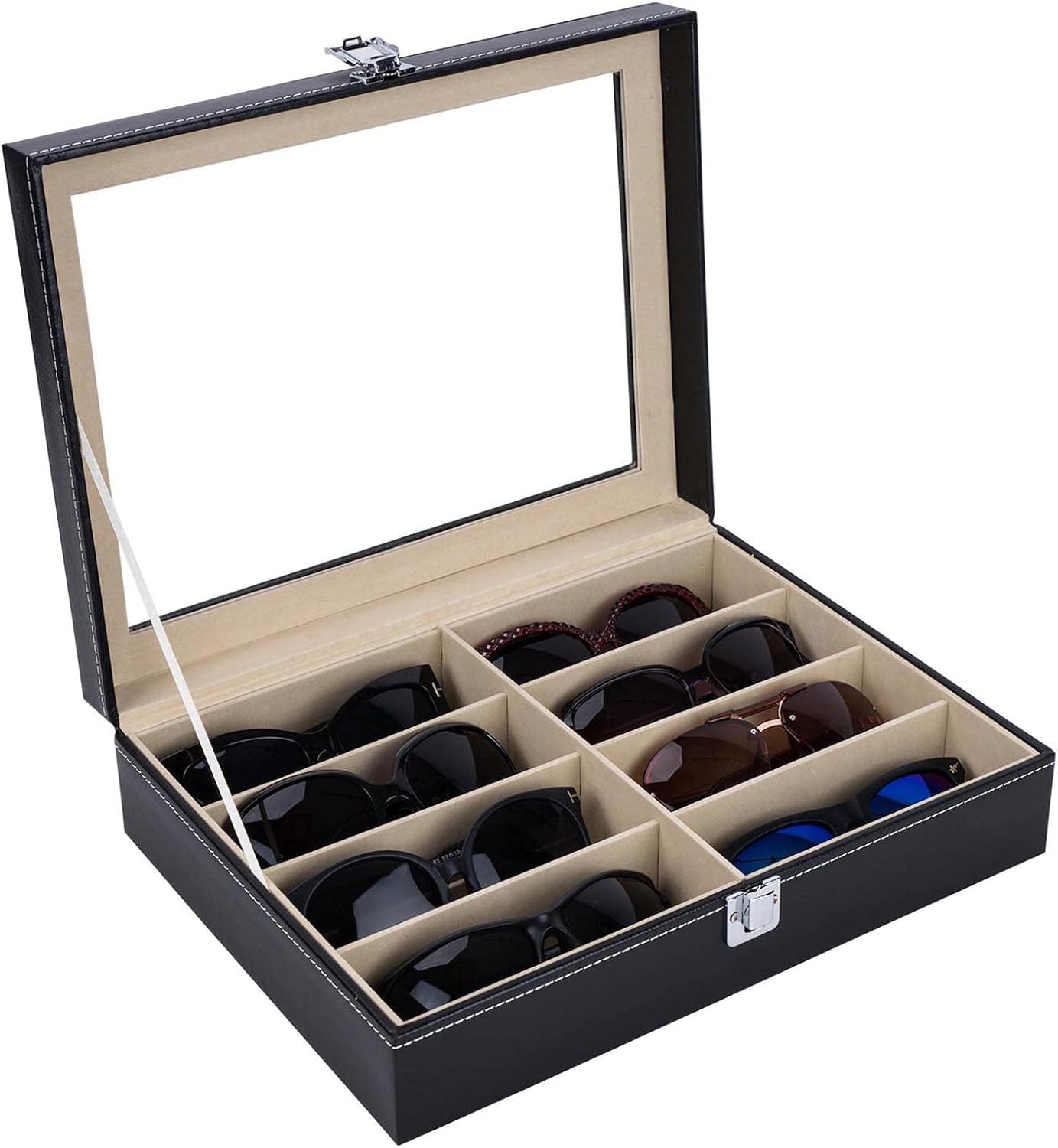 Caja organizadora para gafas de sol y lentes 8 pzas