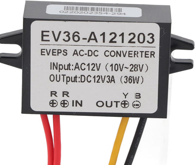 Convertidor voltaje 10-28V a 12V DC para coche impermeable 3A