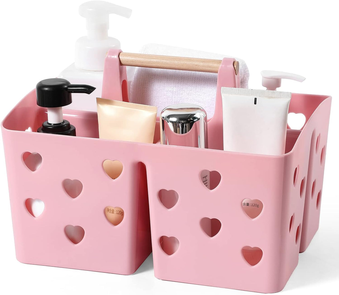 Organiz. ducha plástico tipo caddy con asa