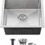 Fregadero barra montaje inferior 18" cuenco acero inox T304