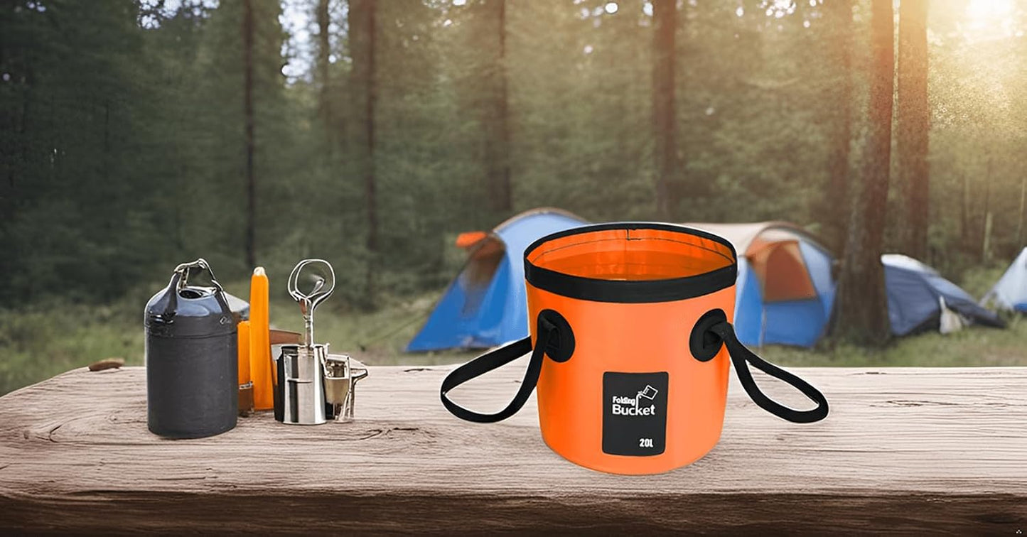 Contenedor agua plegable 20L para campamento y viajes