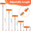 Kit limpiador ventanas 2en1 poste flexible naranja