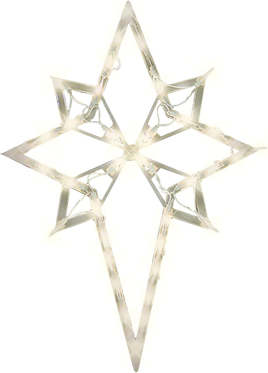 Decoración silueta ventana Navidad estrella Belén 22"