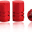 Tapones vástago válvula neumático aluminio anodizado universal rojo