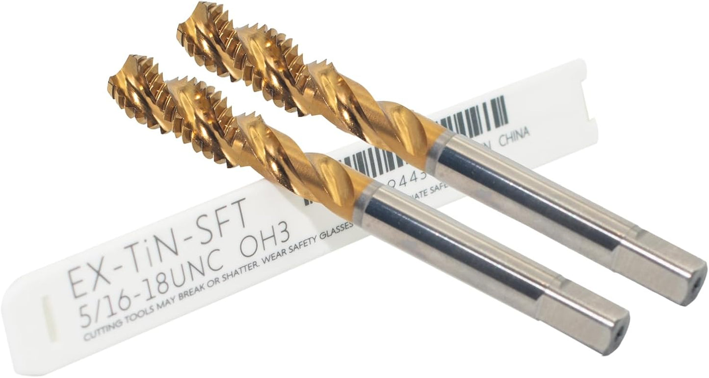 Set grifos M35 HSS-E espiral 5/16-18UNC 2 Pzas