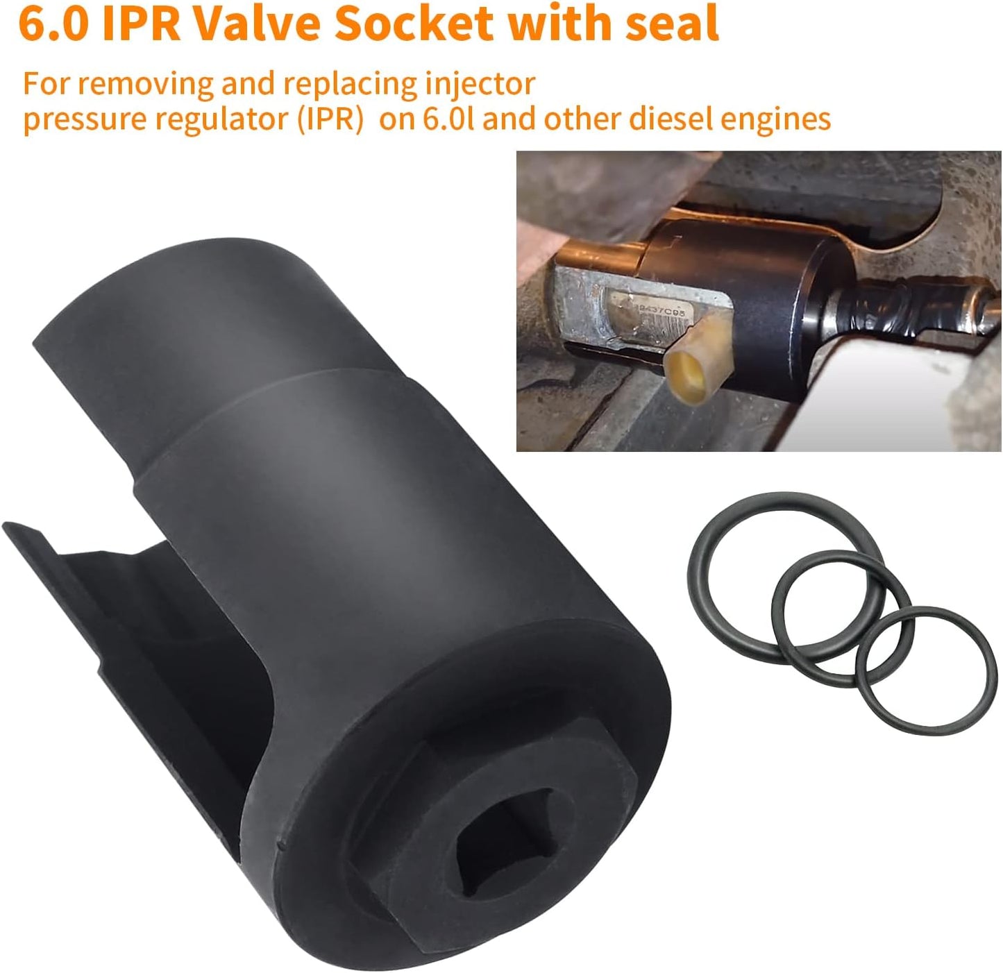 Set enchufe válvula IPR 6.0 adaptadores riel aceite
