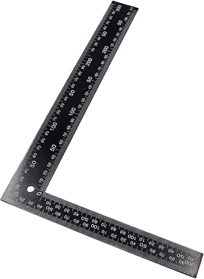 Regla cuadrada acero inox 7.9x11.8in doble cara