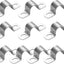 10 abrazaderas U acero inox 304 para tubo ID 45/64 pulg