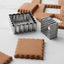 Set 6 cortadores galletas festoneados 2x2.5pulg dentado