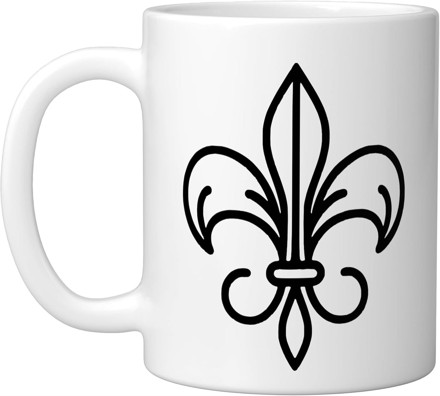 Taza Cerámica Estilo Heraldry Blanca