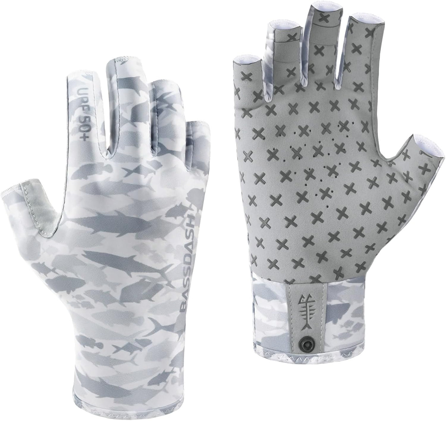 Guantes 3/4 UPF 50 antiderrap con silicona