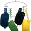Percha organizadora clóset metal negro 2 Pzas