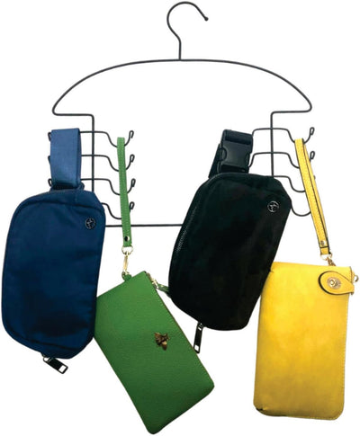 Percha organizadora clóset metal negro 2 Pzas