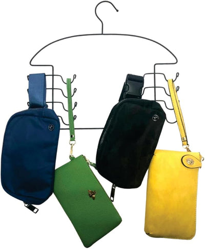 Percha organizadora clóset metal negro 2 Pzas