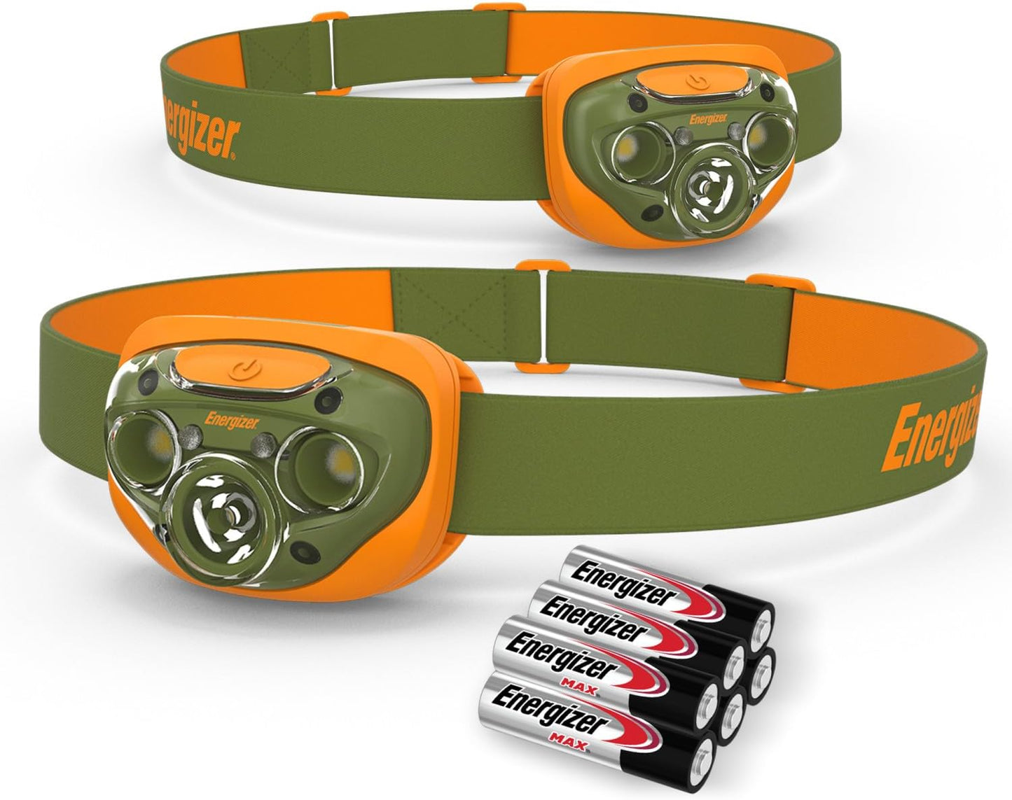 Linterna frontal LED IPX4 resistente agua 2 luces camping