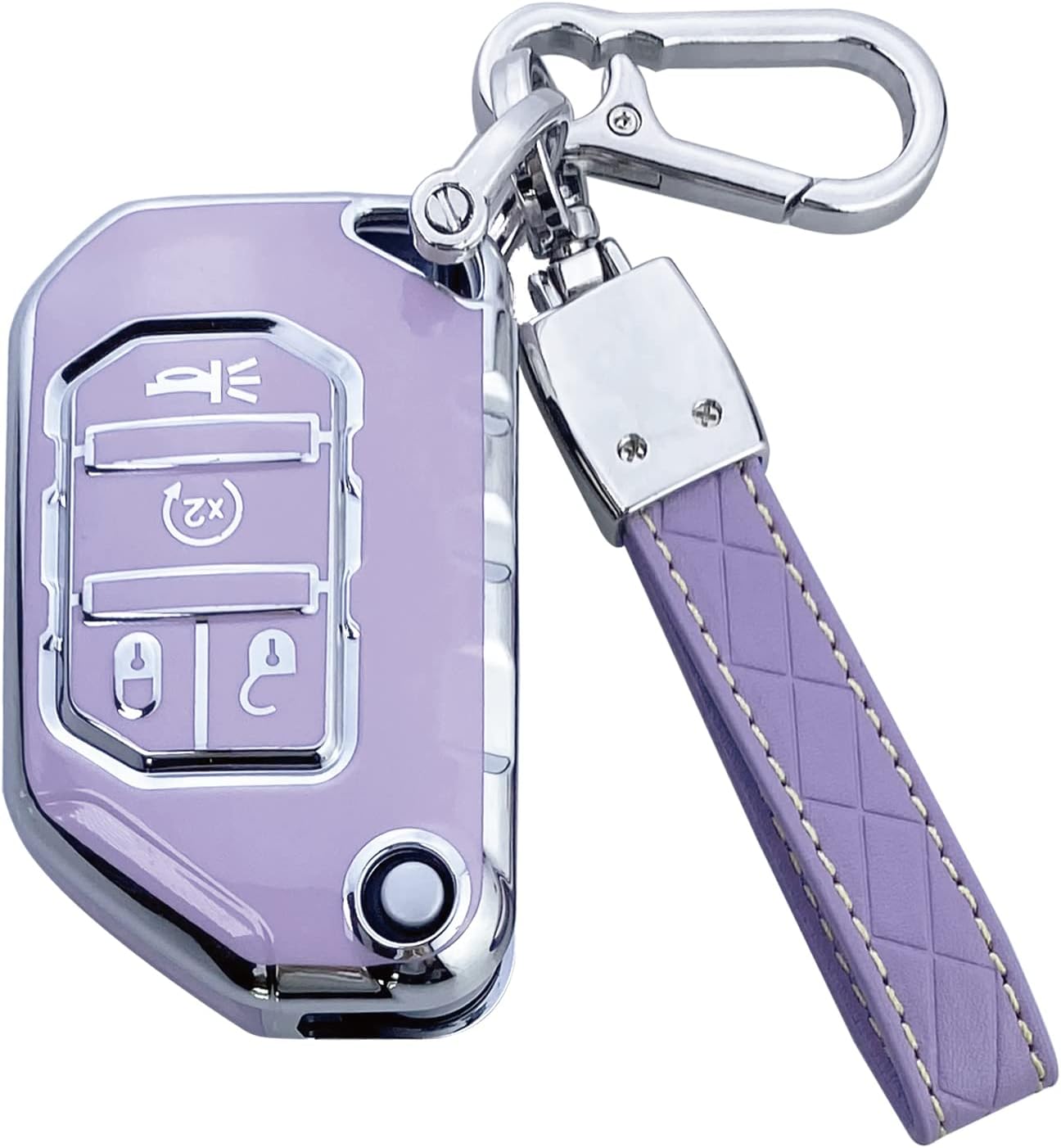Funda llavero comp Jeep Wrangler 2018-23 Morado