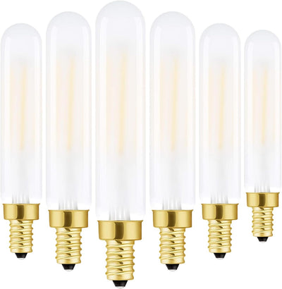 Bombilla LED E12 6W 2700K vidrio esmerilado candelabro