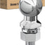 Bola enganche remolque cromada 2pulg ajuste universal gris