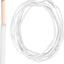 Cable eléctrico 14 AWG 10pies cobre sólido 600V UL color blanco